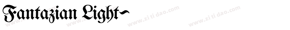 Fantazian Light字体转换